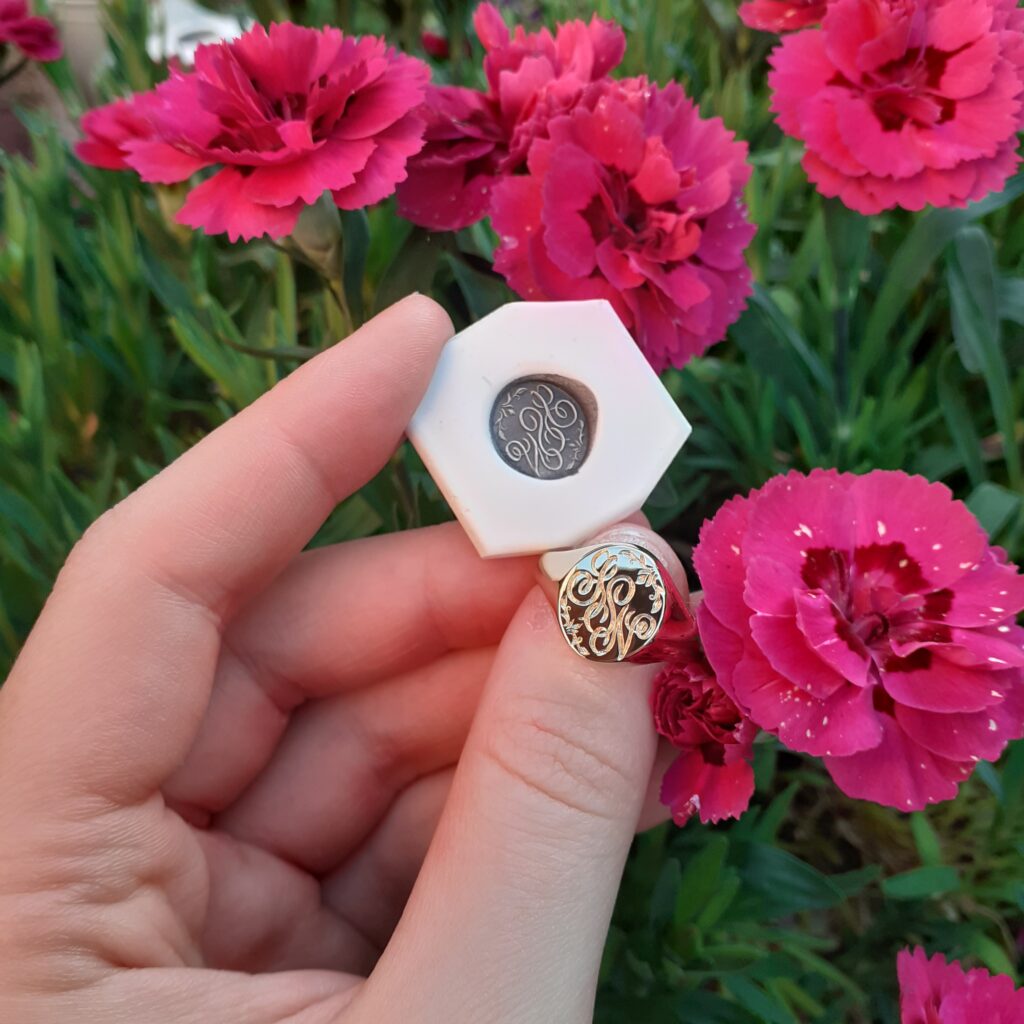 Signet ring and cast by former BAJ apprentice student Megan Rigby