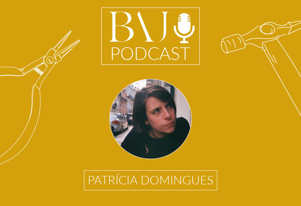 BAJ Podcast banner image showing guest Patrícia Domingues